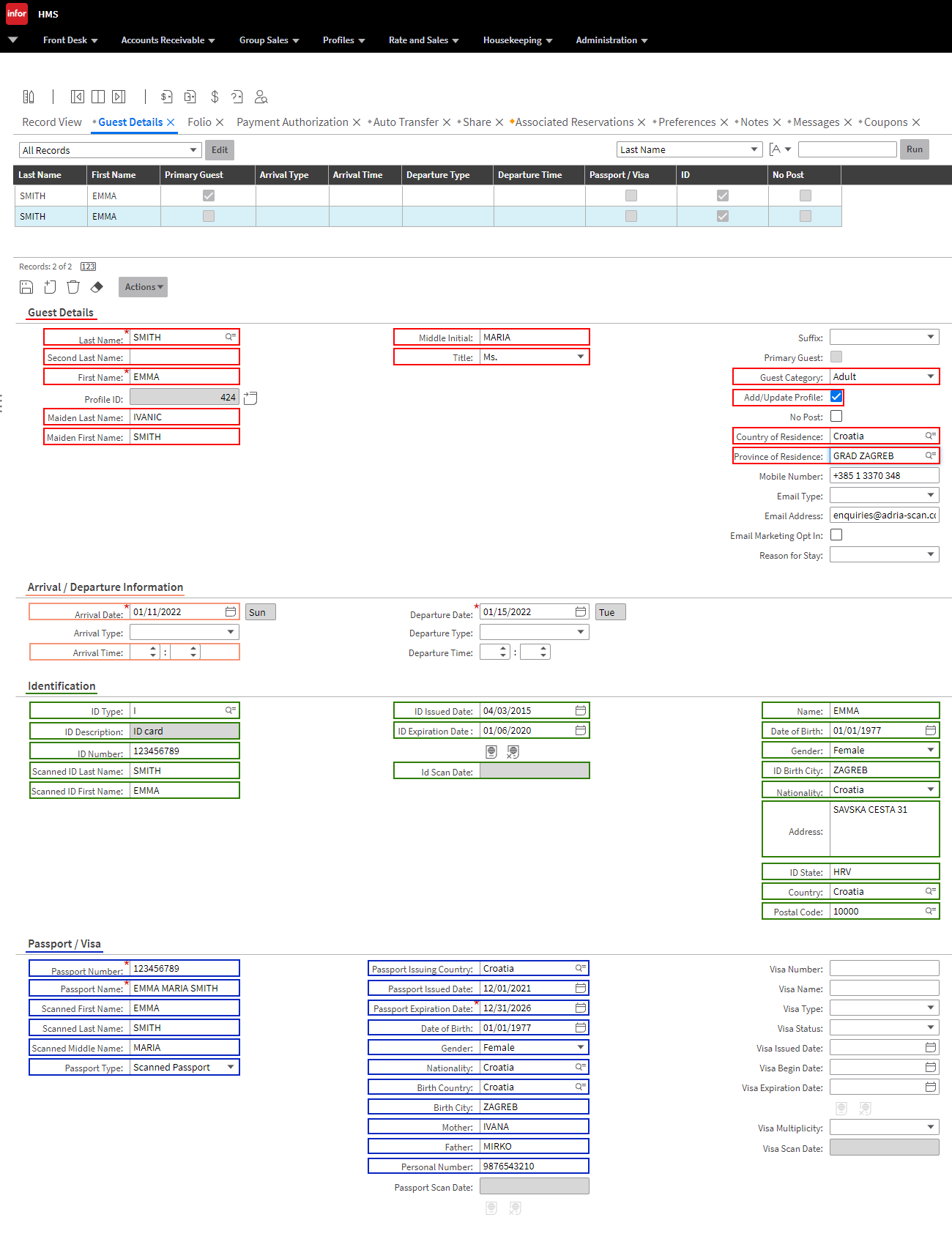 Infor guest profile 2